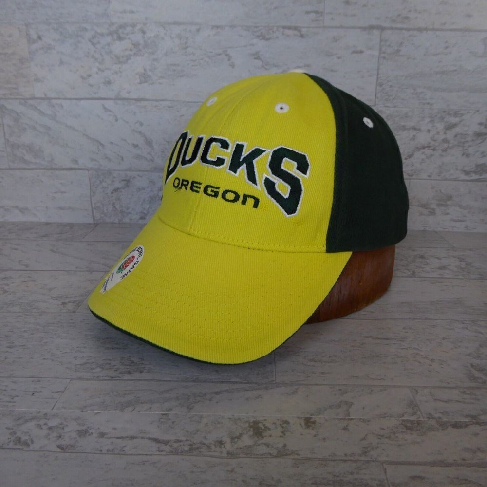 Oregon Ducks Cap Green Yellow Adult 2015 Rose Bowl Strapback Hat Adjustable